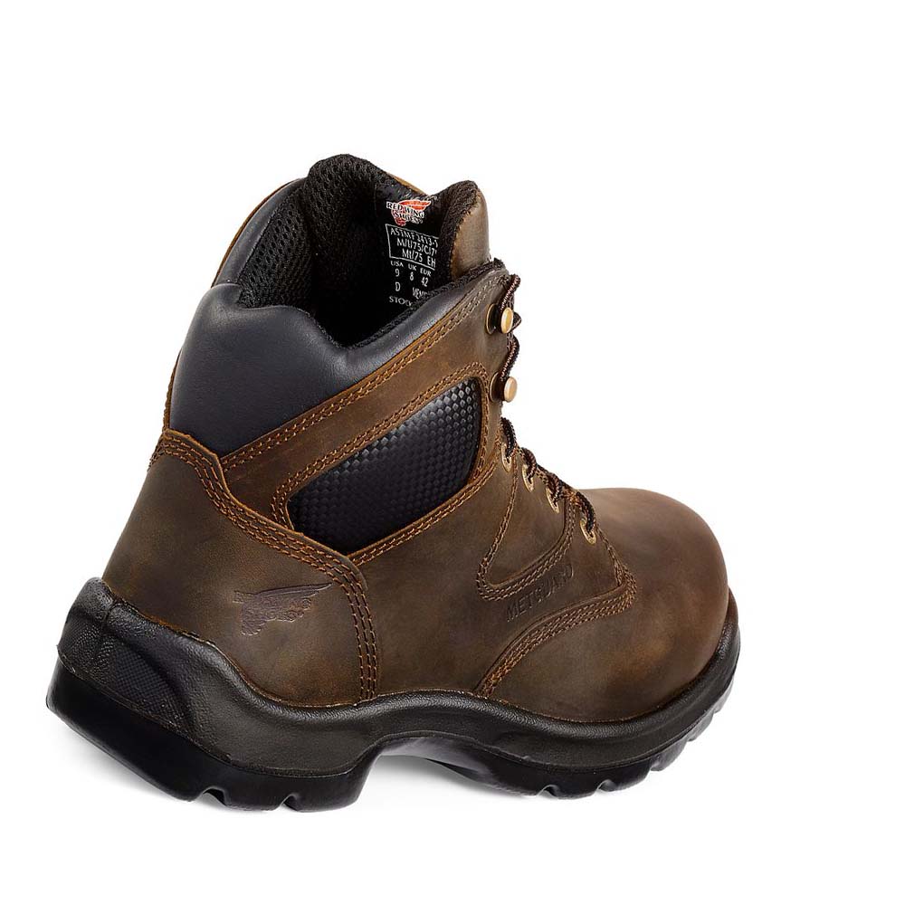 Red Wing FlexBond 6-inch Safety Toe Metguard Men's Safety Boots Coffee | ZA 320TCE